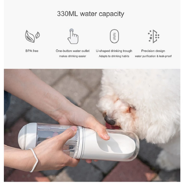 Outdoor Travel Pet Water Dispenser Pet Dog Cat Water Bottle Lilac Milo