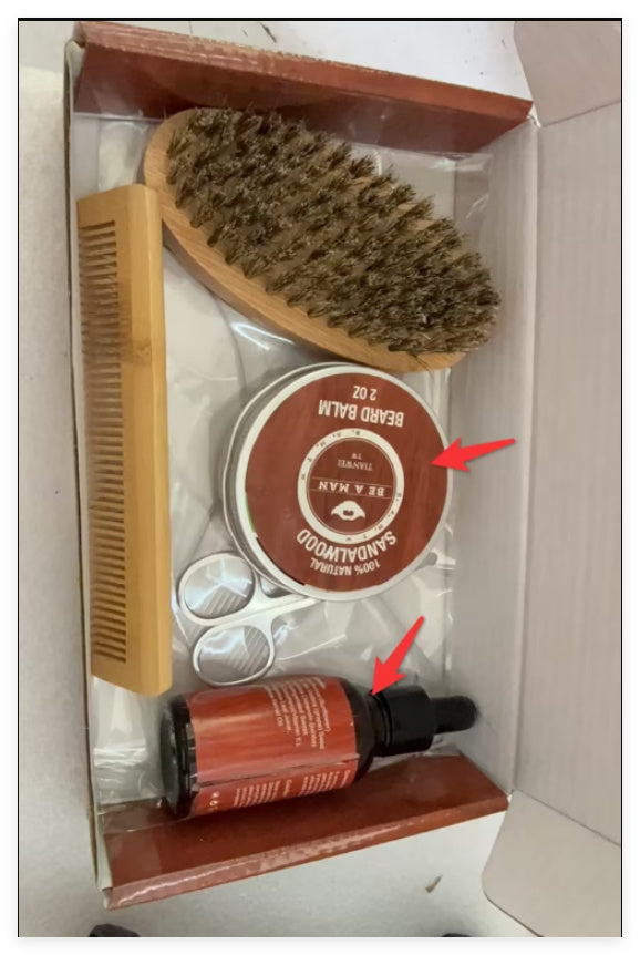 WOODSMAN™ – Premium Beard Grooming Gift Set with Beard Oil & Cream Carmine Juneberry