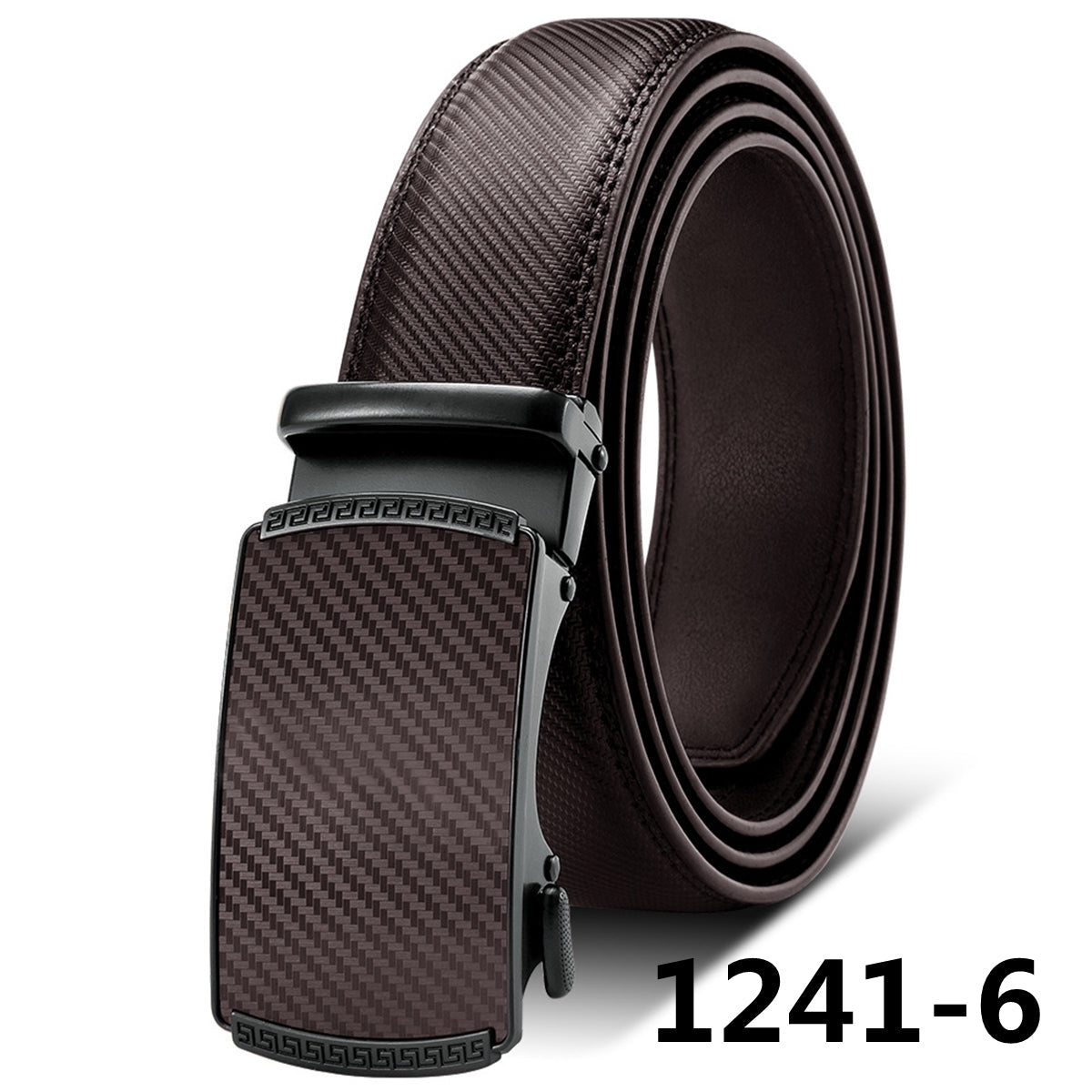 Mens Ratchet Belt with Genuine Leather, Jeans Belt for men Peach Castor