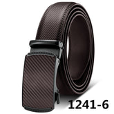 Mens Ratchet Belt with Genuine Leather, Jeans Belt for men Peach Castor