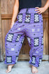 Cotton Women Tribal Boho Pants Hippie Pants Tan Smokey