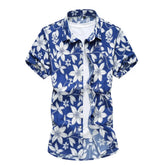 Mens Short Sleeve Floral Shirt Yellow Pandora