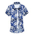 Mens Short Sleeve Floral Shirt Yellow Pandora