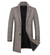 Fashion Plaid Single Breasted Jackets Men&