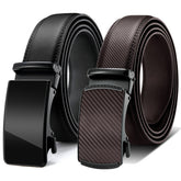 Mens Ratchet Belt with Genuine Leather, Jeans Belt for men Peach Castor