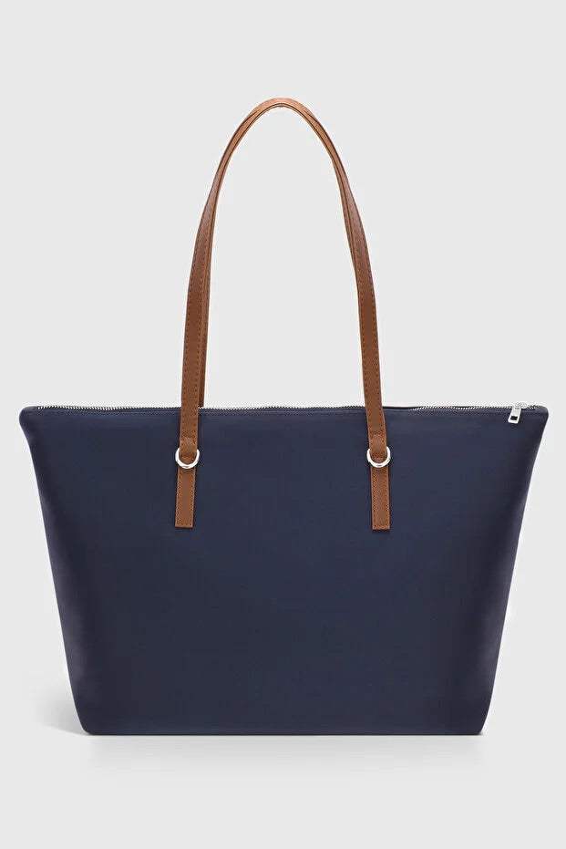 Navy Blue Shopper Bag for Women Ochre Juniper