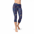 Womens Paisley Butterfly Capri Leggings Maroon Sooty