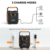 Power Bank Solar Generator 200W Portable Power Station For Camping Lilac Milo
