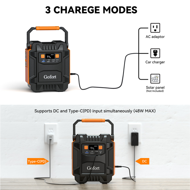 Power Bank Solar Generator 200W Portable Power Station For Camping Lilac Milo