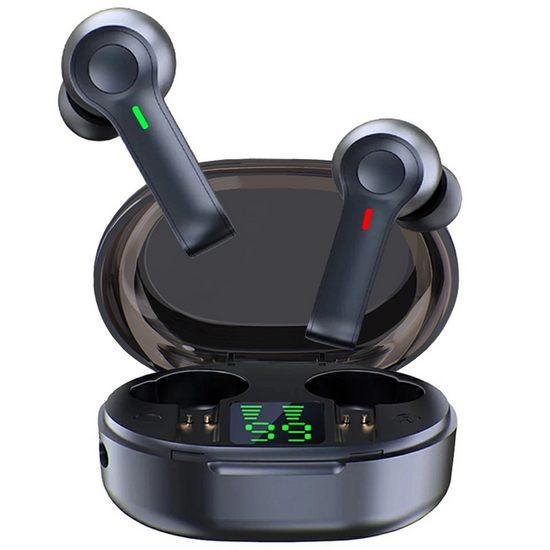 LED Display Wireless Earbuds TWS 5.0 Bluetooth Earphone Teal Simba