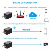Ship From CA Warehouse WIFI Mini USB Charger Camera HD 1080P Teal Simba