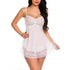 Women Babydoll Lingerie with Panty/g-String | white |Size-36A Ultramarine Phanes