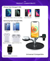 Universal Wireless Charging Stand for Iphone Apple Watch Airpods Teal Simba