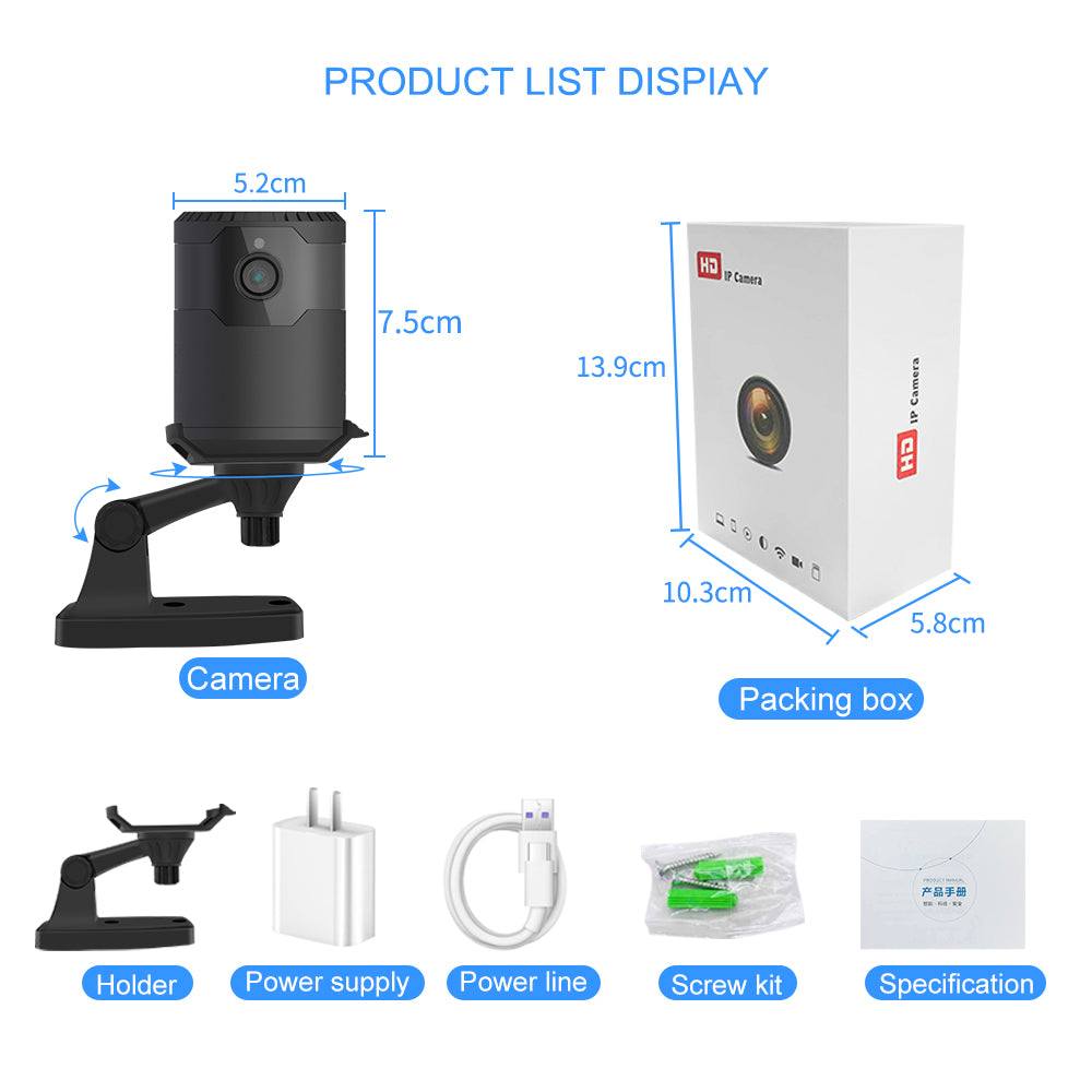 HD 2MP 1080P Wireless Mini Wifi Camera Night Vision Ip Camera – Tech Accessories Teal Simba