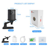 HD 2MP 1080P Wireless Mini Wifi Camera Night Vision Ip Camera – Tech Accessories Teal Simba