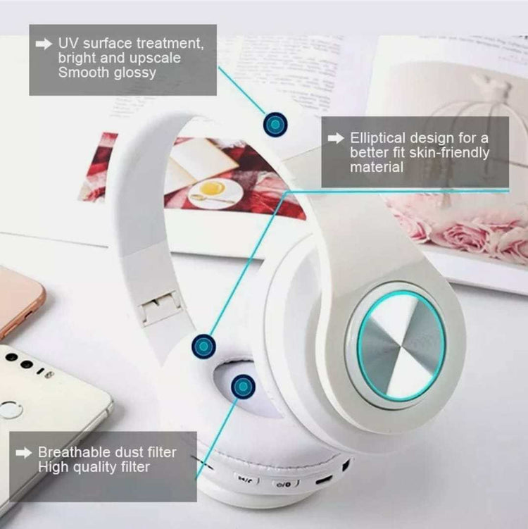 Ninja Dragon Z10 Color Changing Bluetooth Headphones – Audio Accessory Yellow Pandora