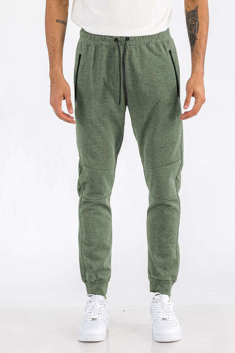 HEATHERED COTTON SWEATS J111 Lime Milo