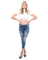Dayton High Waisted Distressed Jeans Lazurite