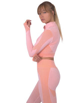 Trois Seamless Sports Jacket - Pink | Polyester Lazurite