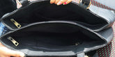Black Leather Handbags for Women Ladies Tote Shoulder Bags. Salmon Alder
