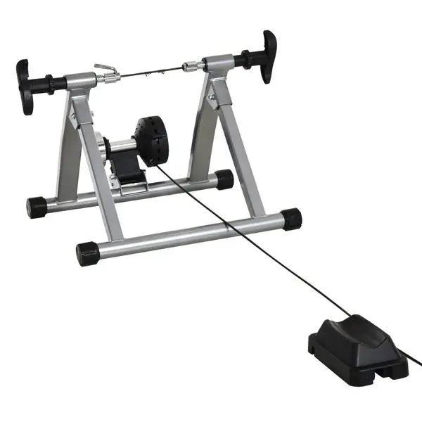 Soozier Indoor Magnetic Bike Bicycle Trainer Stand 5 Level Resistance Taupe Shadow
