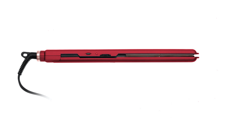 Almost Famous 1" MaxLength Flat Iron with Rose Gold Titanium Plates Sky Blue Thrace