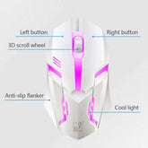 Ninja Dragons White Knight Gaming Keyboard and Mouse Set – Mobile and Laptop Accessories Yellow Pandora
