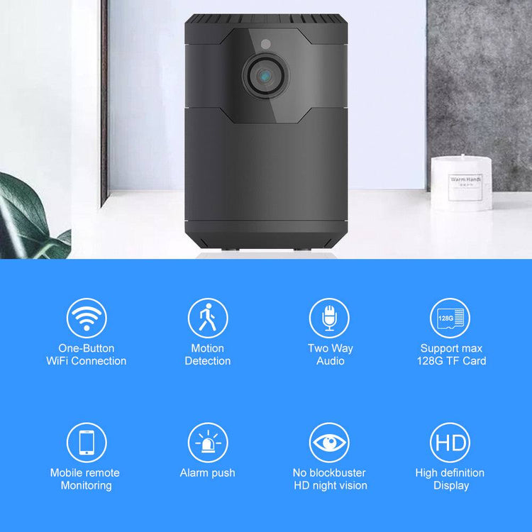 HD 2MP 1080P Wireless Mini Wifi Camera Night Vision Ip Camera – Tech Accessories Teal Simba