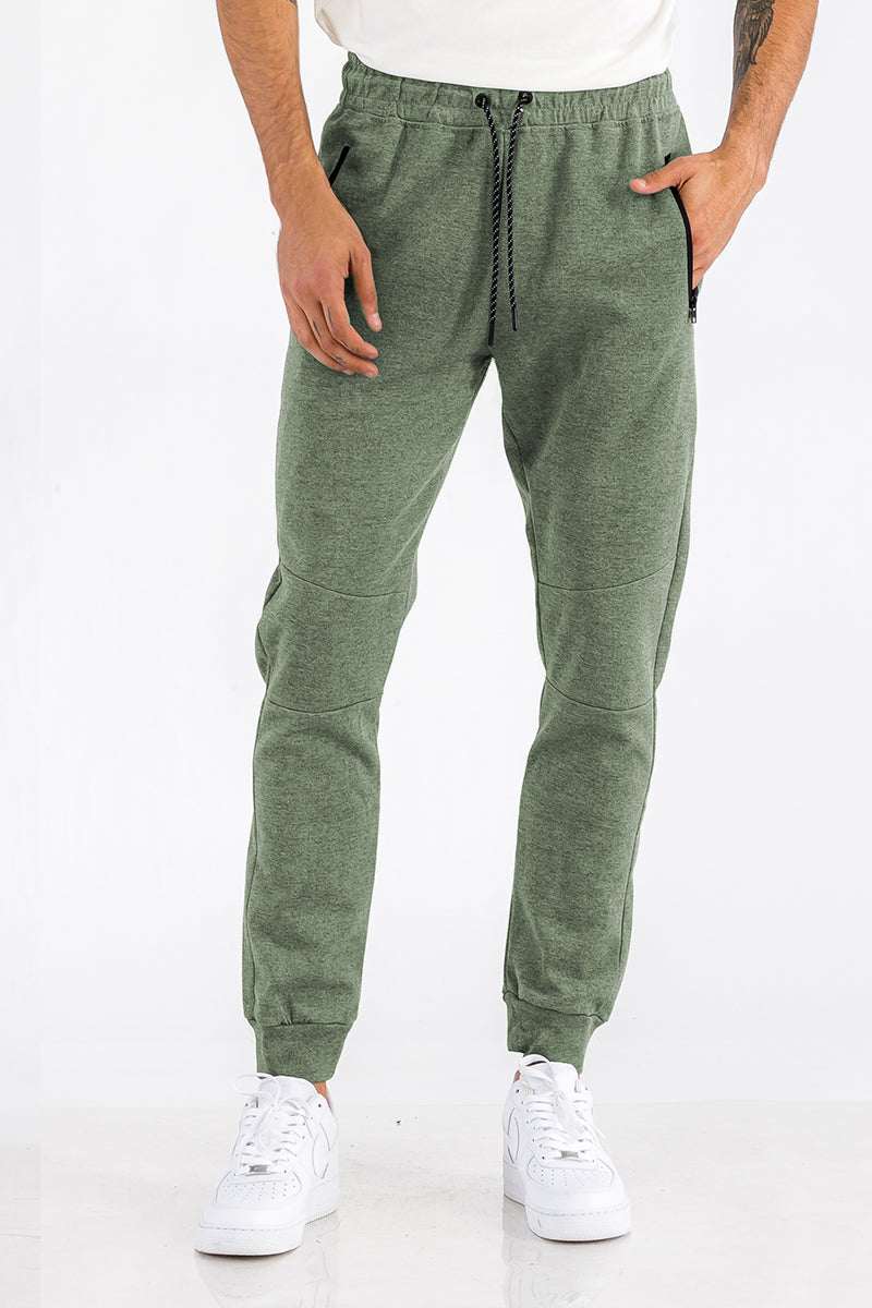 HEATHERED COTTON SWEATS J111 Lime Milo
