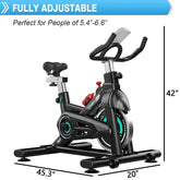 Indoor Stationary Exercise Cycling Training Bike for Home Lilac Milo