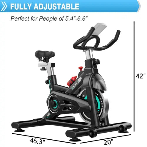 Indoor Stationary Exercise Cycling Training Bike for Home Lilac Milo