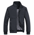Veste bomber softshell légère pour homme, coupe slim décontractée, fermeture éclair, poches latérales, noire, bleue et kaki, parfaite pour le printemps et l&