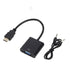 1080P HDMI-compatible to VGA Adapter For Xbox PS4 PC Lilac Milo