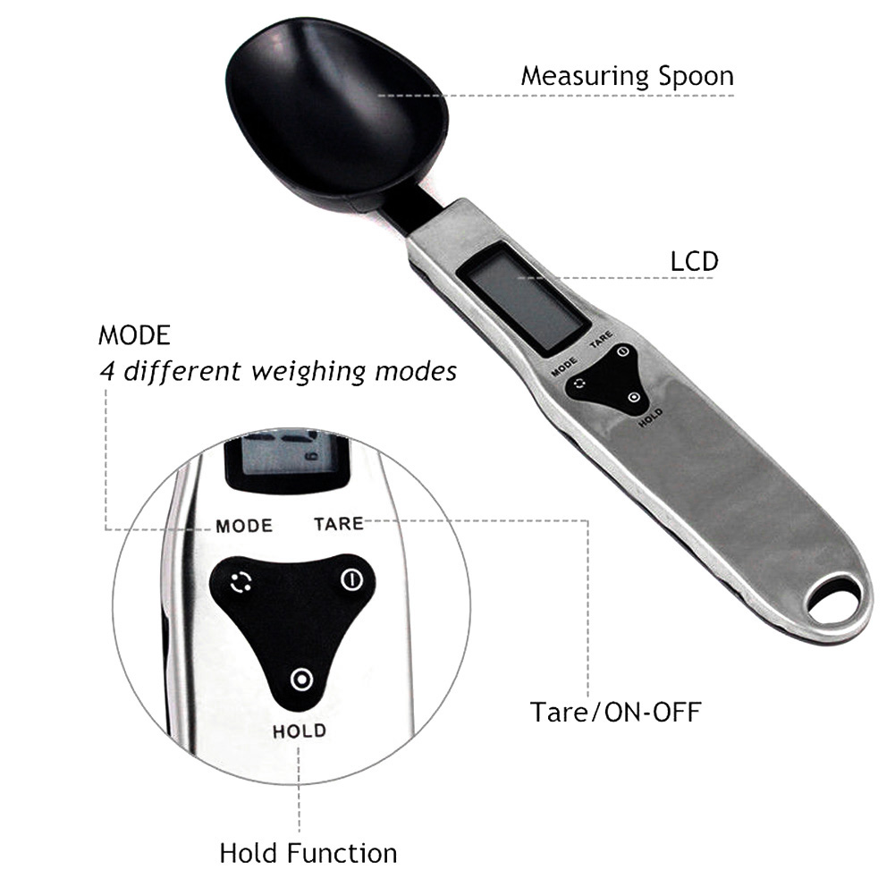 Kitchen Electronic Measuring Spoon Food Scale Digital Spoon Scale Lilac Milo