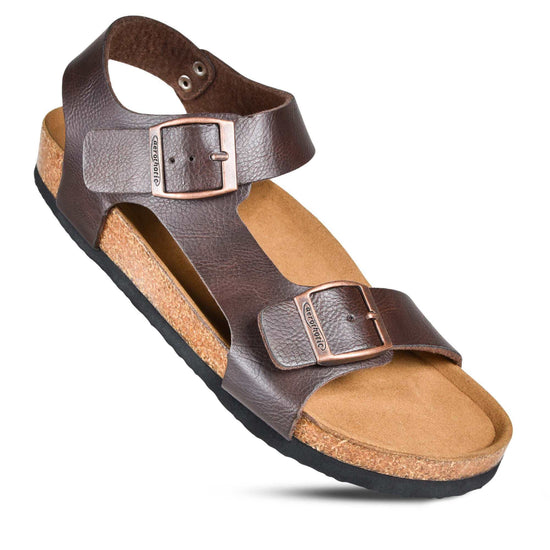 Sandales femmes Aerothotic Amulet confortables avec soutien de la voûte plantaire et brides ajustables