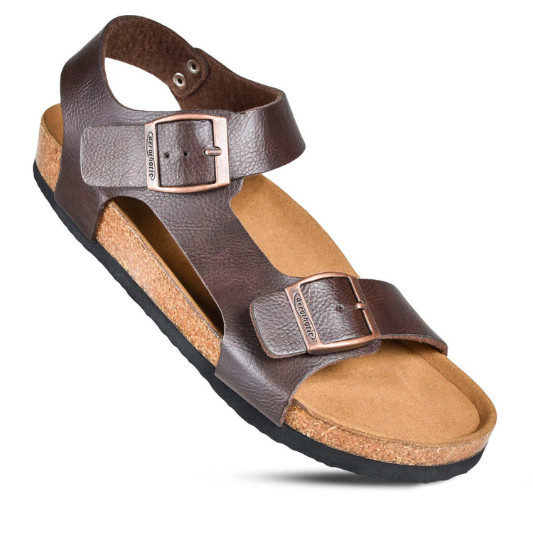 Sandales femmes Aerothotic Amulet confortables avec soutien de la voûte plantaire et brides ajustables