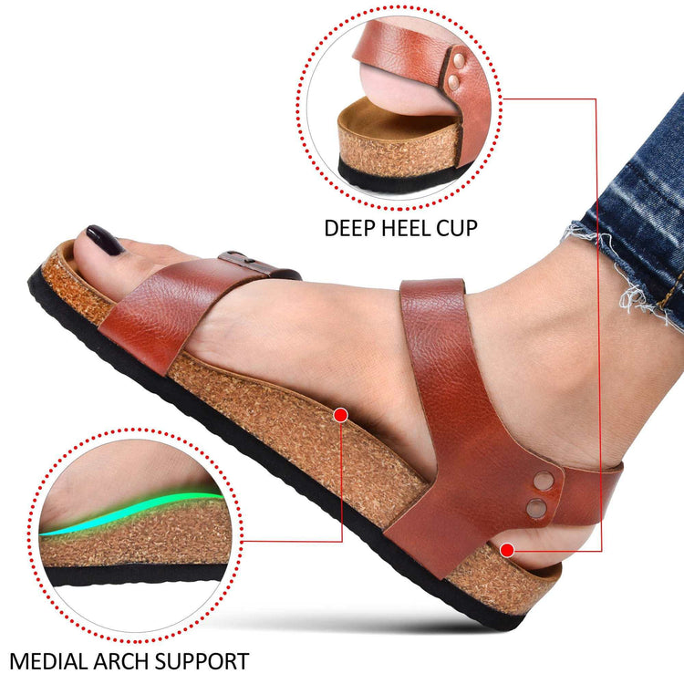 Aerothotic Amulet Comfortable Slingback Arch Supportive Women Sandals Amethyst Ganymede