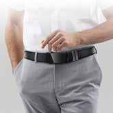Mens Ratchet Belt with Genuine Leather, Jeans Belt for men Peach Castor