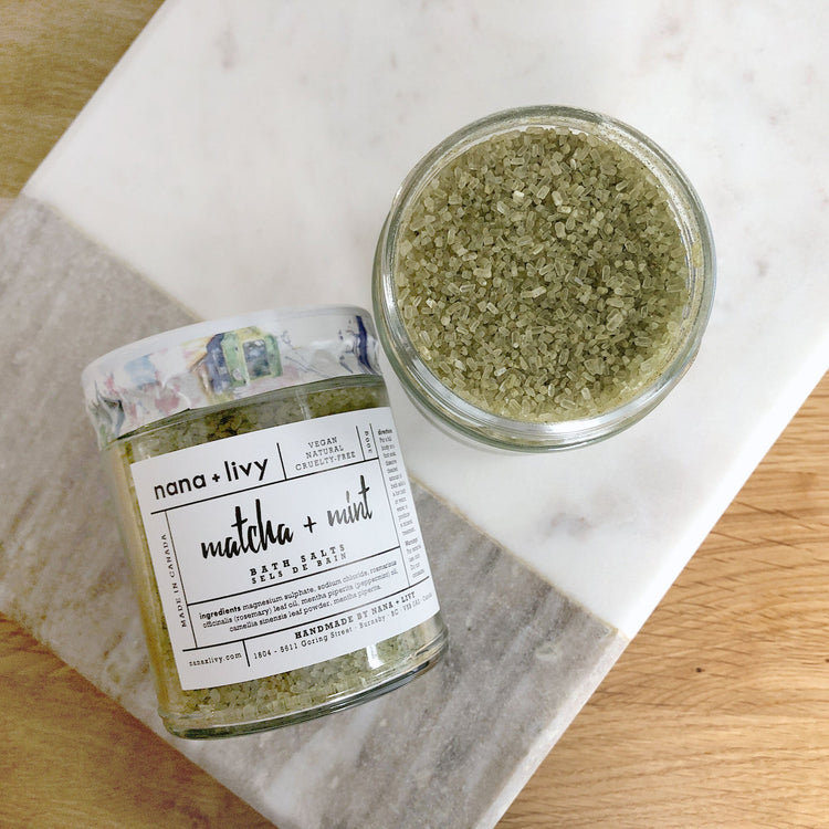 Matcha + Mint Bath Salts Ivory Clytemnestra