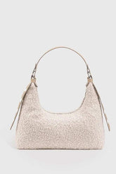 Woven Faux Fur Baguette Shoulder Bag for Women – Women&