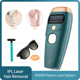 IPL Laser Epilator Painless 999999 Flashes Hair Removal Hair Remover Teal Simba