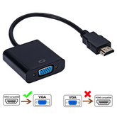 1080P HDMI-compatible to VGA Adapter For Xbox PS4 PC Lilac Milo