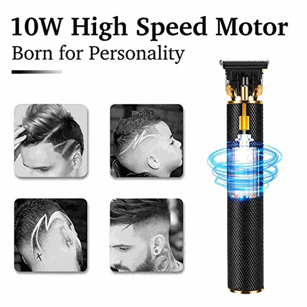 Rechargeable Mens Beard Trimmer Hair Clippers Lilac Milo