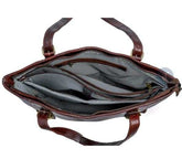 Anuent Large Leather Tote Bags for Women. Salmon Alder