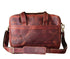 Sac à main en cuir de buffle pour ordinateurs portables de 15 pouces avec bandoulière ajustable et multiples compartiments.