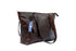 Grand sac fourre-tout en cuir marron pour femmes, cuir Buffalo de haute qualité, compartiments rembourrés pour ordinateur portable, poches zippées, ferrures en laiton robustes.