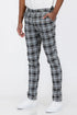 Plaid Slim Fit Trouser Pants SR012 Lime Milo