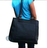 Black Leather Handbags for Women Ladies Tote Shoulder Bags. Salmon Alder