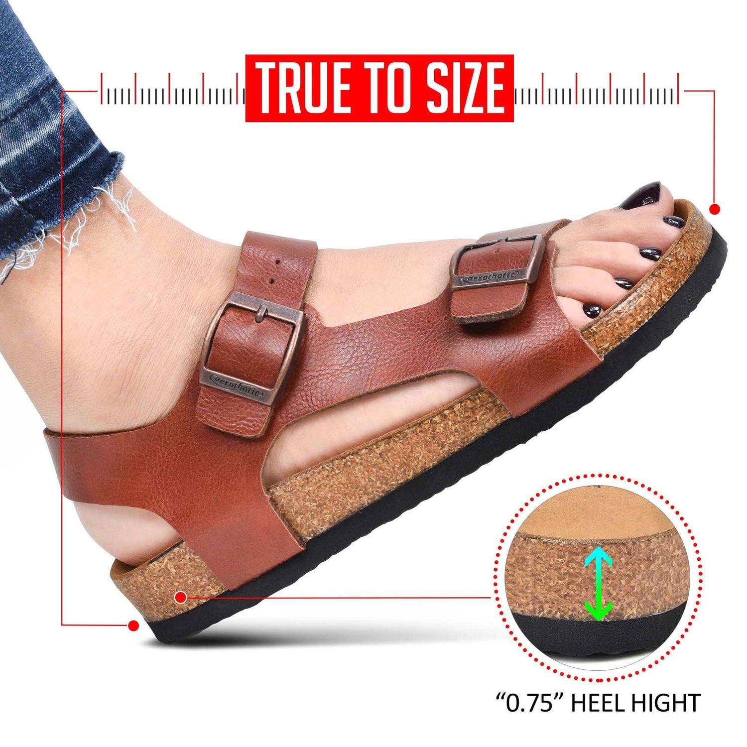 Aerothotic Amulet Comfortable Slingback Arch Supportive Women Sandals Amethyst Ganymede