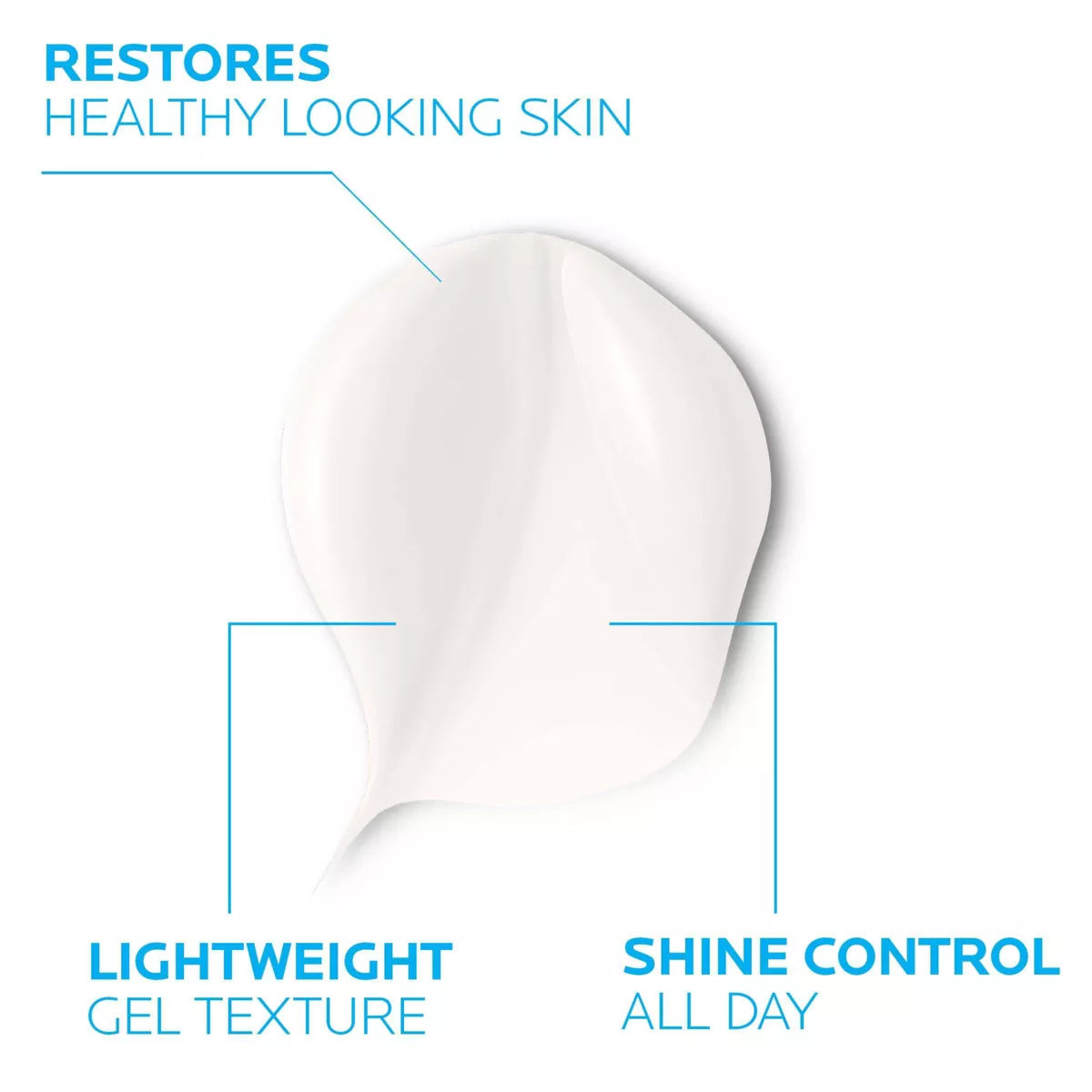La Roche Posay, Toleriane Double Repair Matte Face Moisturizer, Daily Gel Face Moisturizer with Ceramide and Niacinamide for Oily Skin - 3.38 Fl Oz